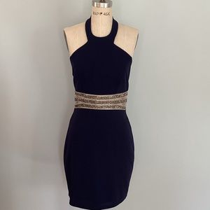 Speechless Navy Halter Dress Juniors Size 9